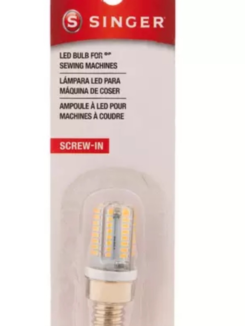 Singer LED Screw-In Bulb for Sewing Machines - White
